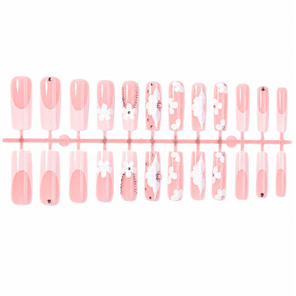 Floral Accent Press-On Nail Art Kit Acalora