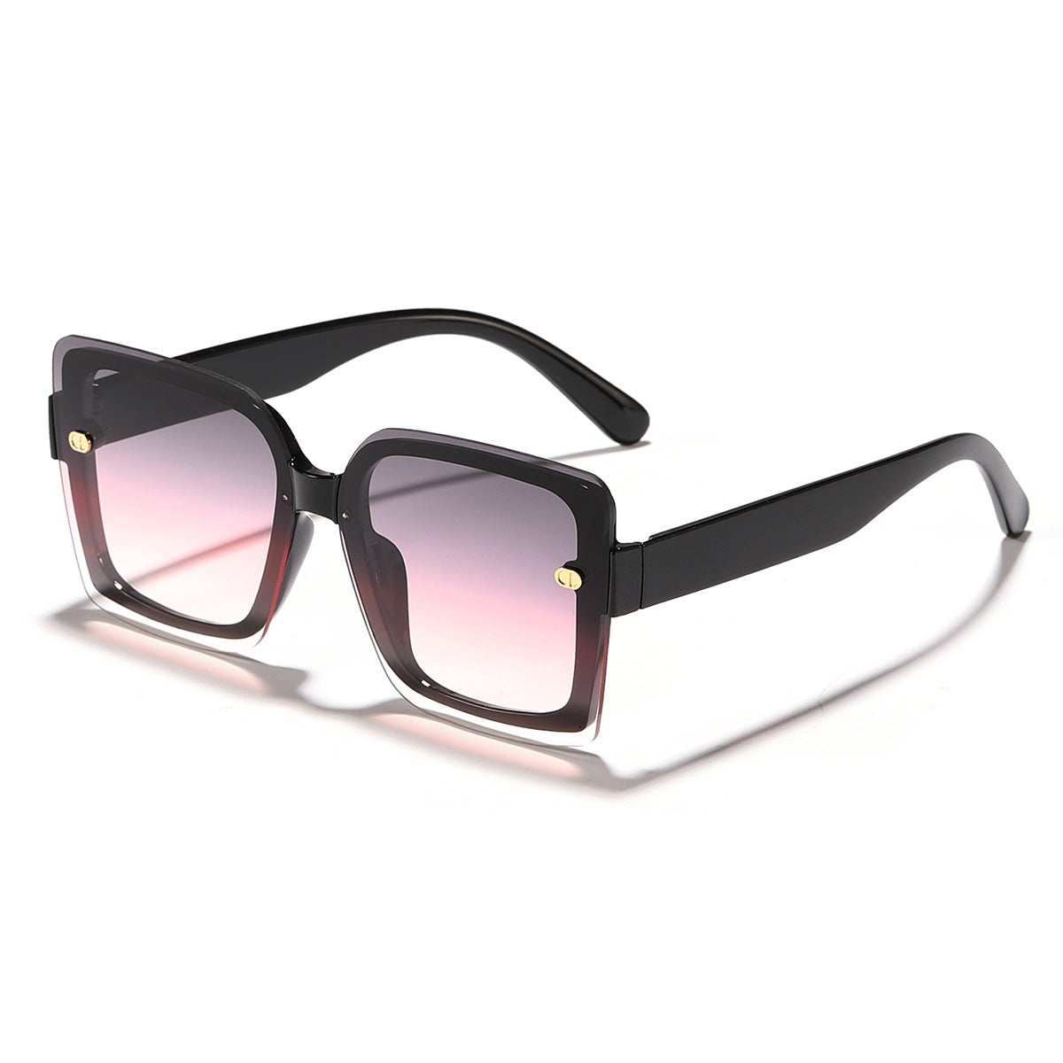 Women's fashionable sunglasses with a square design and high-quality Karnz frame