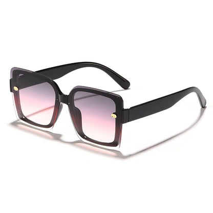 Women's fashionable sunglasses with a square design and high-quality Karnz frame