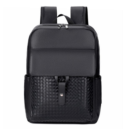 Elegant Textured Leather Backpack Acalora
