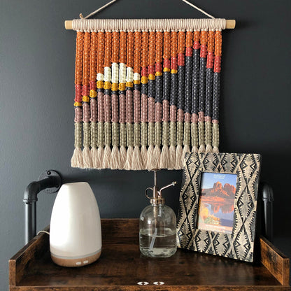 Macrame Wall Decor with Stylish Geometric Pattern