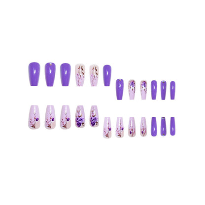 Elegant Floral Design Nail Wraps Acalora