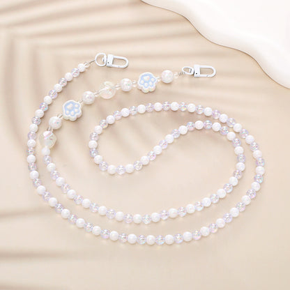 Elegant Pearl and Chain Necklace Acalora