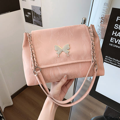 Chic Butterfly Accent Slouchy Handbag Acalora