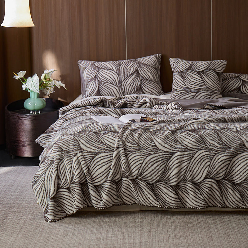 Decorative Flannel Bedspread