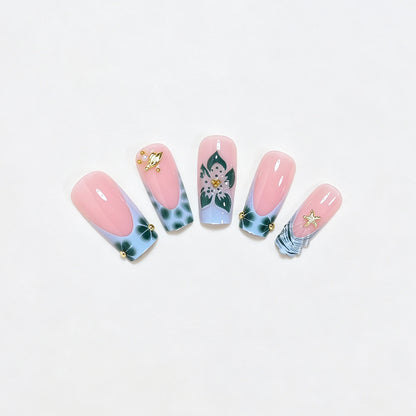 Artistic Long Acrylic Nail Extensions Acalora