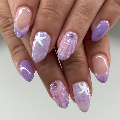 Ocean-Inspired Nail Art Set Acalora