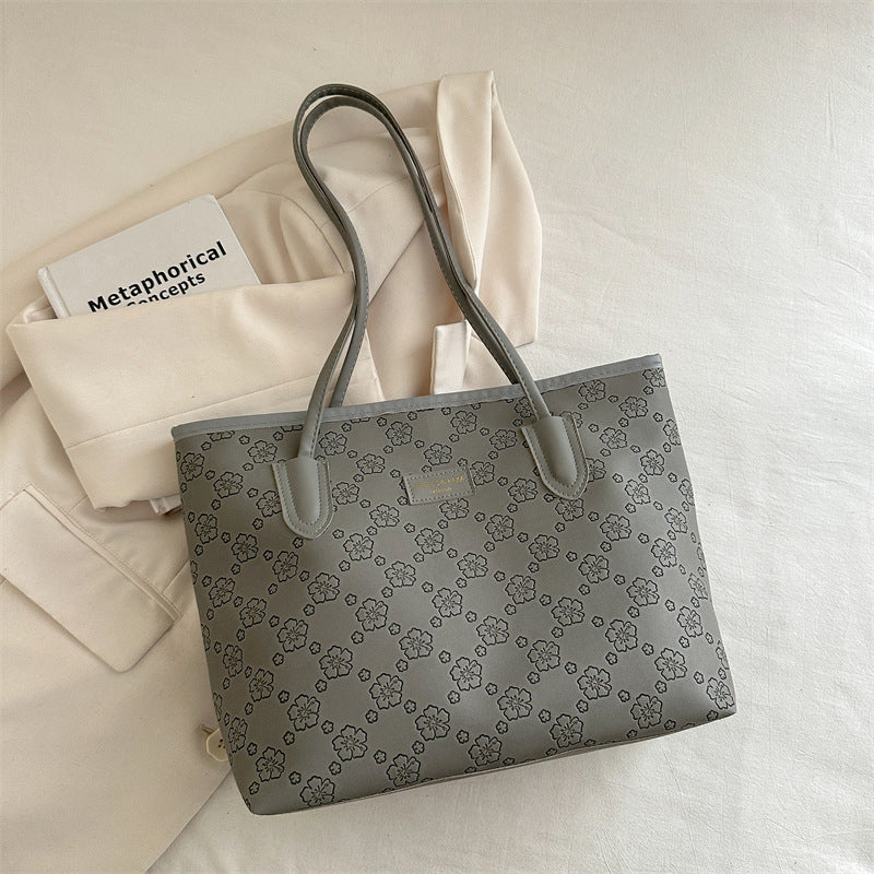 Floral Embossed Tote Bag Acalora