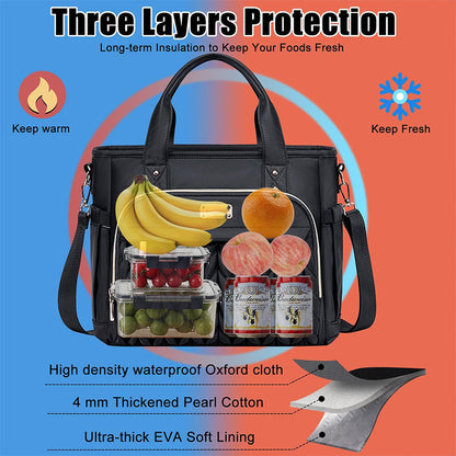 Quilted Multi-Functional Work Tote Acalora