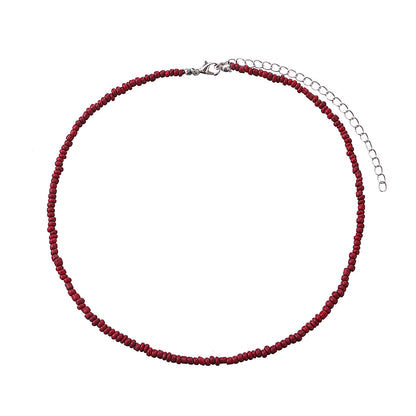 Colorful Beaded Choker Necklace Acalora