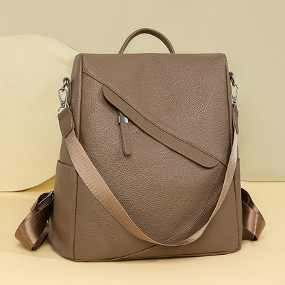 Elegant Leather Laptop Backpack Acalora