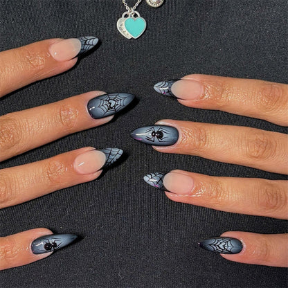 Spider-Themed Press-On Nail Set Acalora