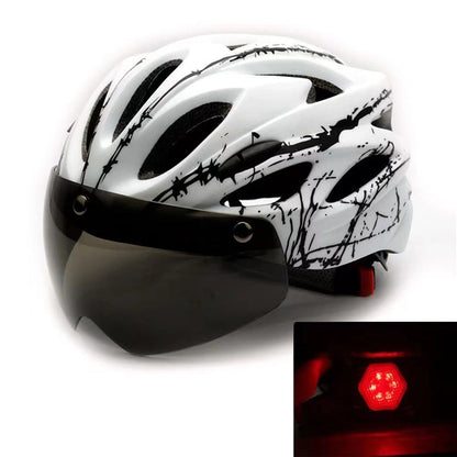 Bicycle helmet with integrated sun visor and optimal ventilation Karnz