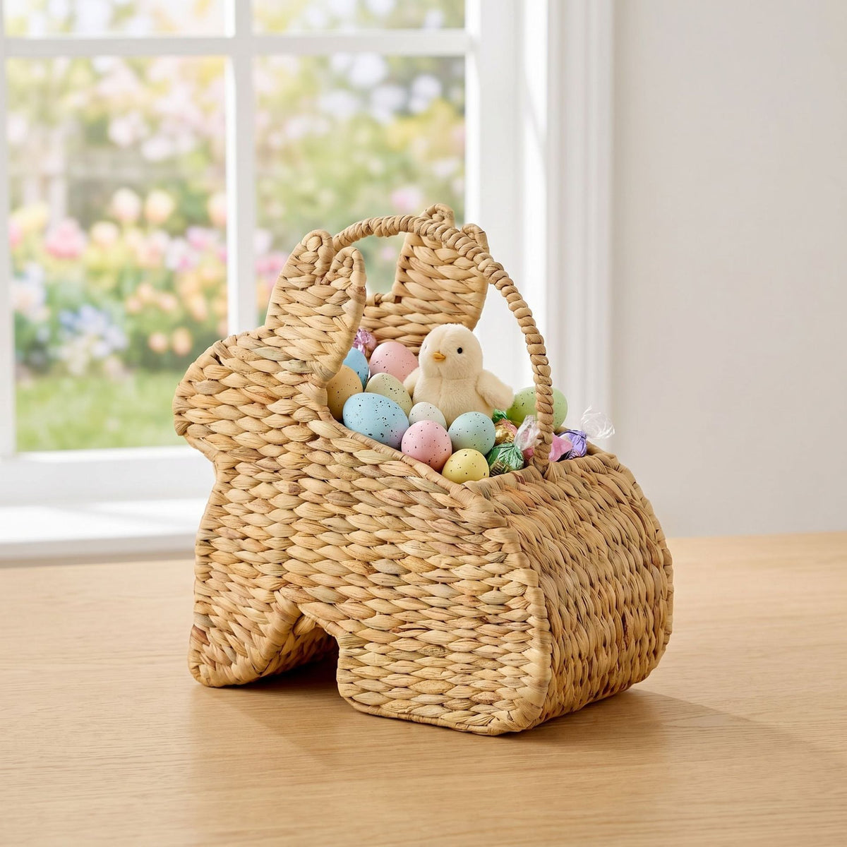Playful Easter basket in bunny design Acalora