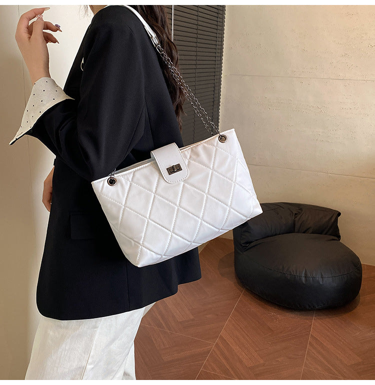 Quilted Elegant Satchel Handbag Acalora