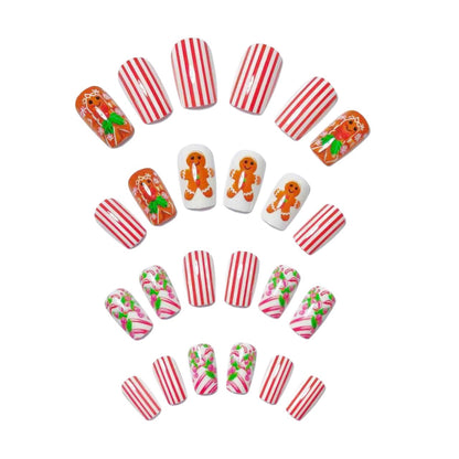 Festive Holiday Gingerbread Nail Art Acalora