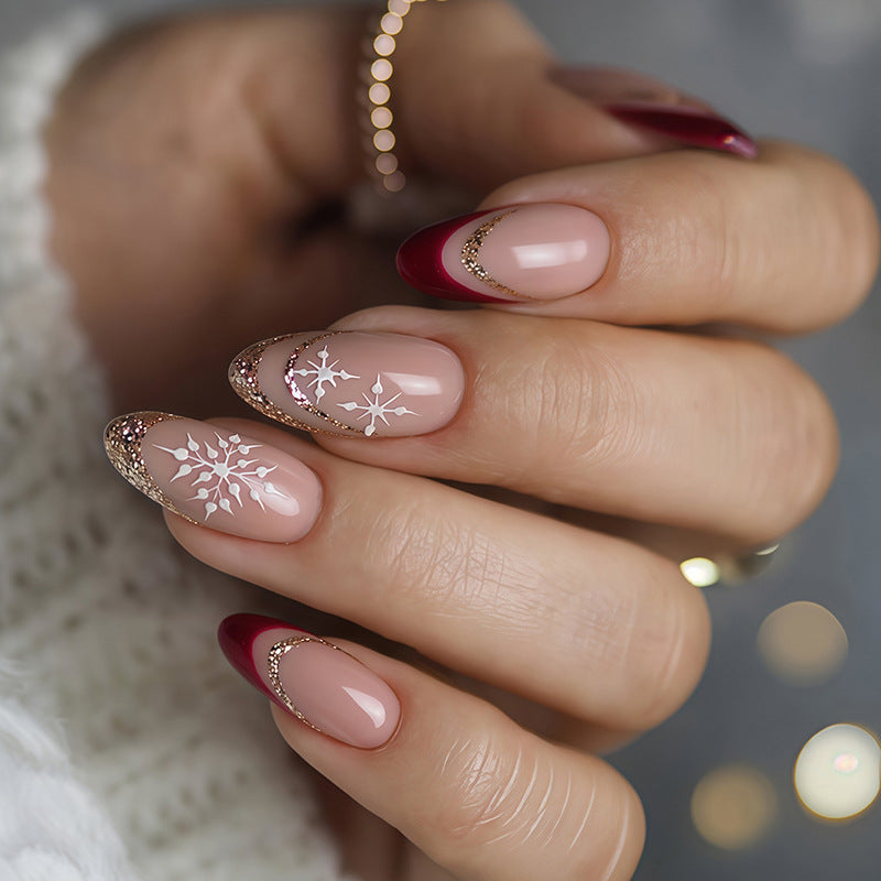 Glamorous Stiletto Press-On Nail Art Set Acalora