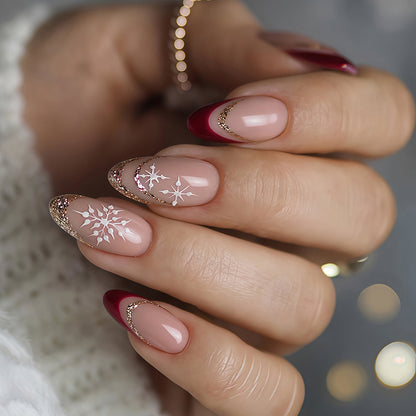 Glamorous Stiletto Press-On Nail Art Set Acalora