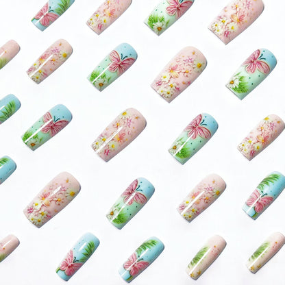 3D Floral Butterfly Nail Art Acalora