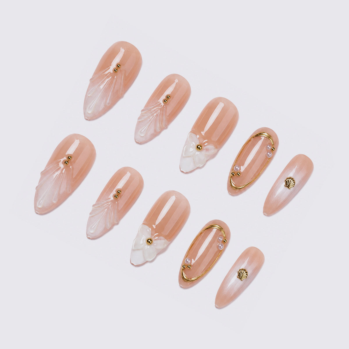Decorative Premium Press-On Nail Art Set Acalora 1788495927
