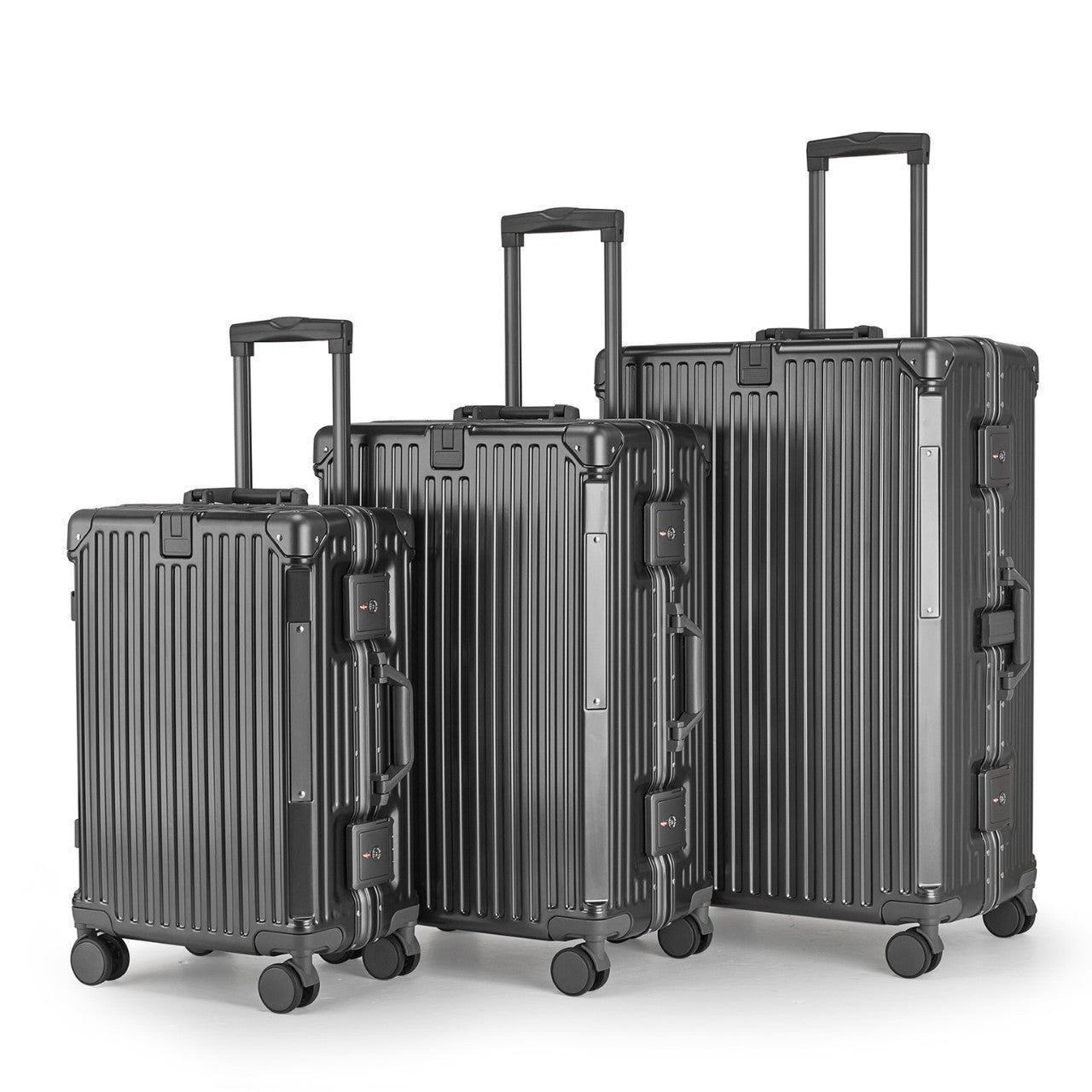 Unisex Aluminium Hard-shell Travel Luggage Set Brehn