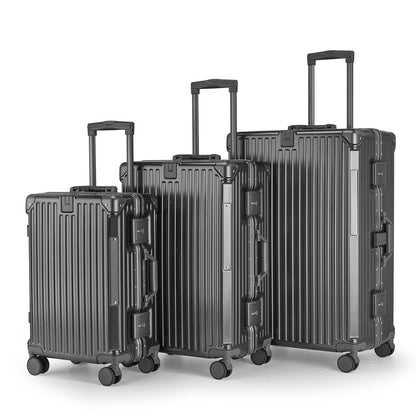 Unisex Aluminium Hard-shell Travel Luggage Set Brehn