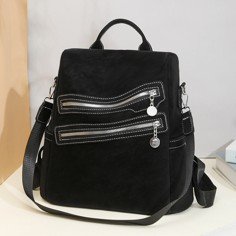 Stylish Multi-Zippered Backpack Acalora