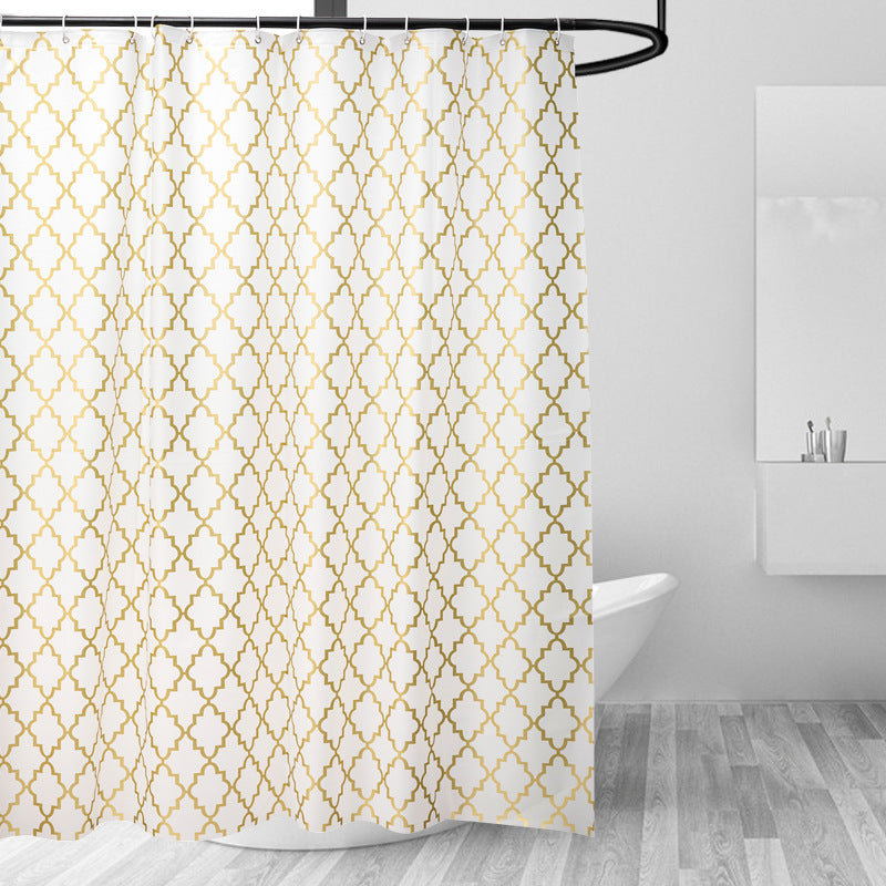 Chic Geometric Pattern Shower Curtain