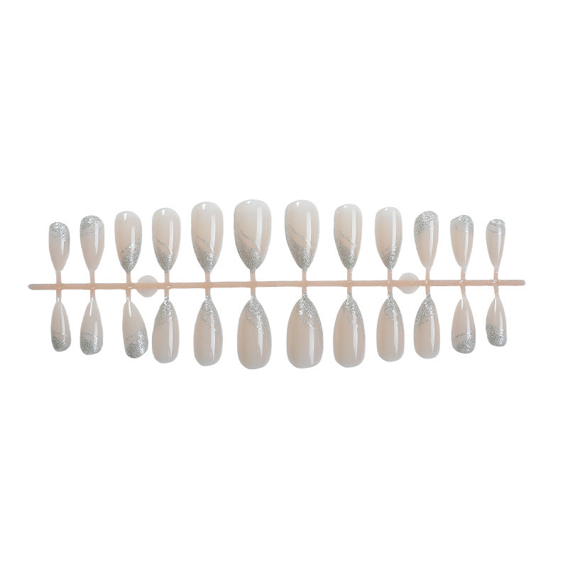 Glittering Elegant Press-On Nail Set Acalora