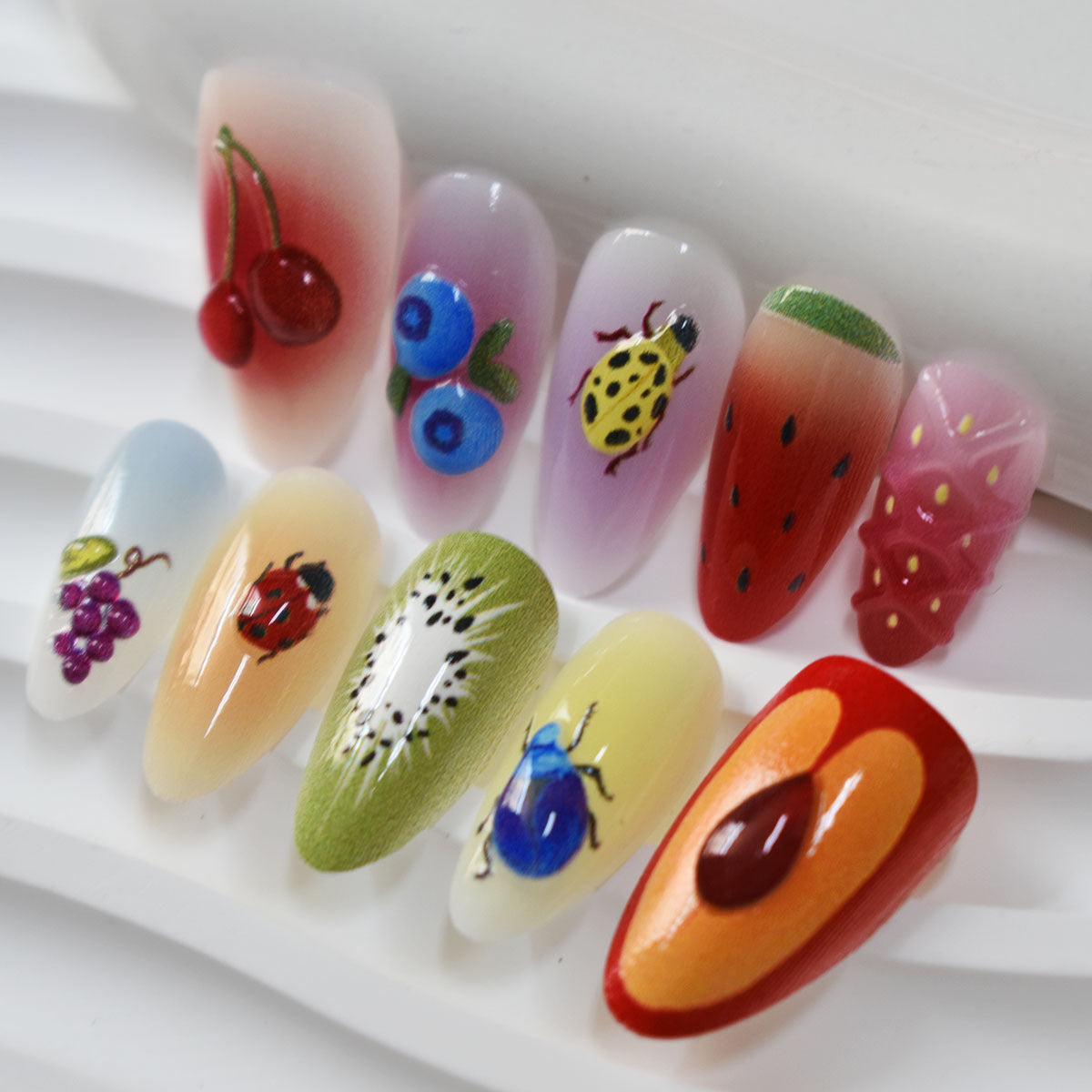 Artistic Fruity Nail Art Set Acalora