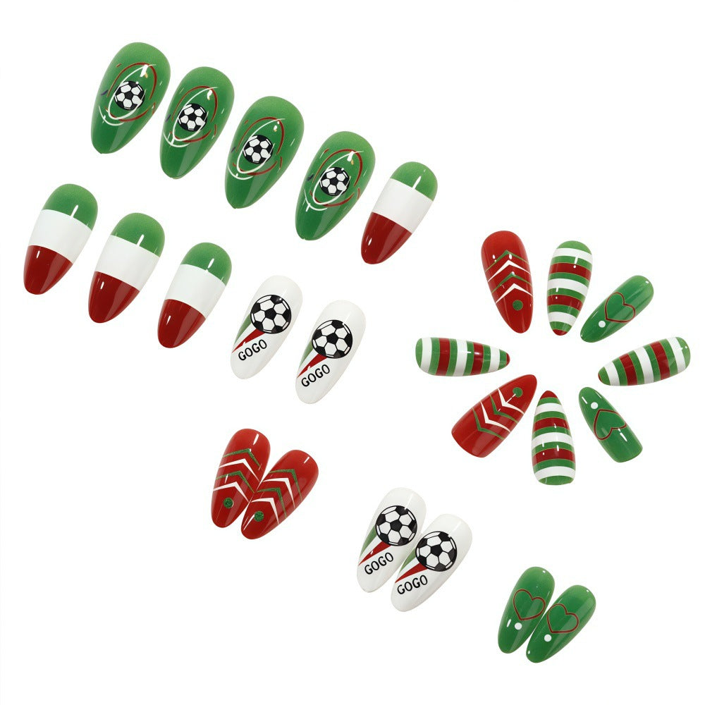 Sporty Football Art Nails Acalora