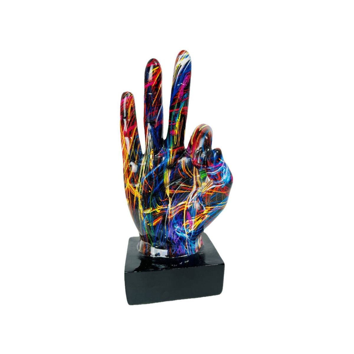 Stylish hand sculptures with colorful design Acalora