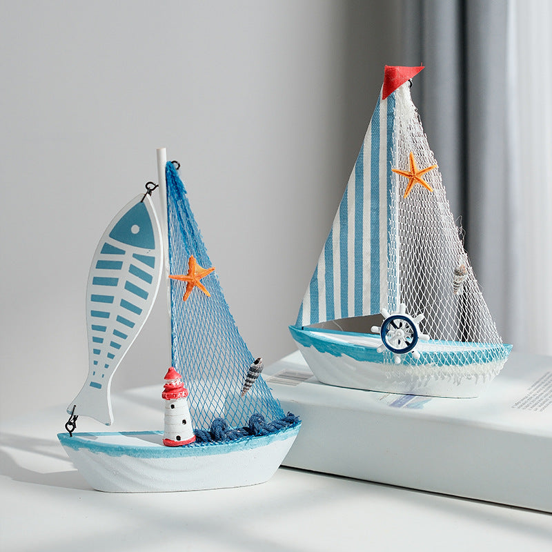 Classic Nautical Sailboat Model