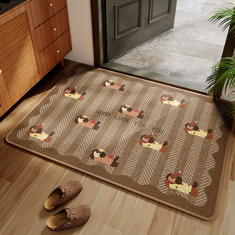 Funny Cartoon Dog Door Mat