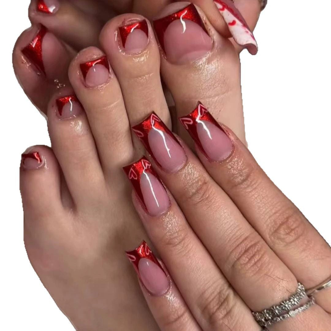 Elegant Double-Tip Press-On Nail Set Acalora
