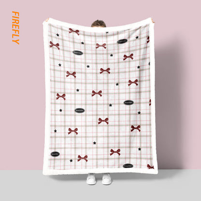Unisex Cozy Star Patterned Fleece Blanket