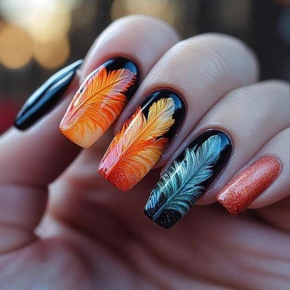 Creative Feather Design Kunstnägel Acalora
