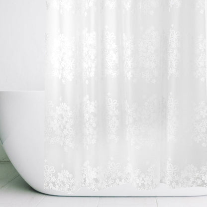 Floral Patterned Waterproof Shower Curtain