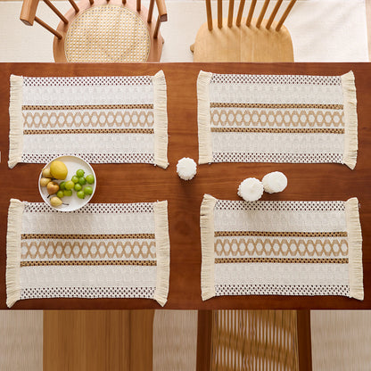 Chic Fringed Table Placemats