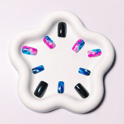 Galactic-Themed Nail Art Acalora