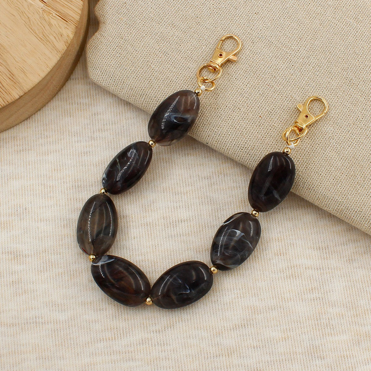 Elegant Beaded Eyewear Chain Acalora