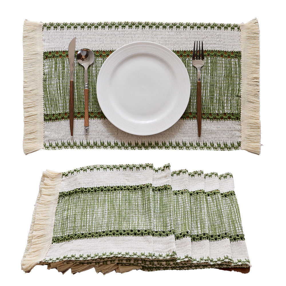 Chic Fringed Table Placemats