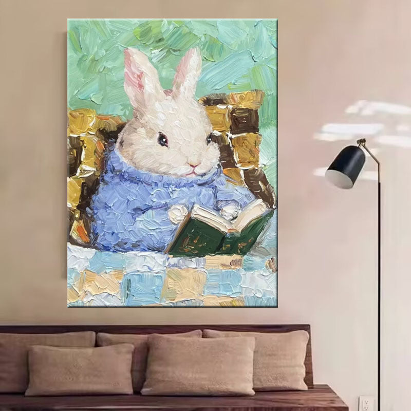Cute Animal-Themed Canvas Art