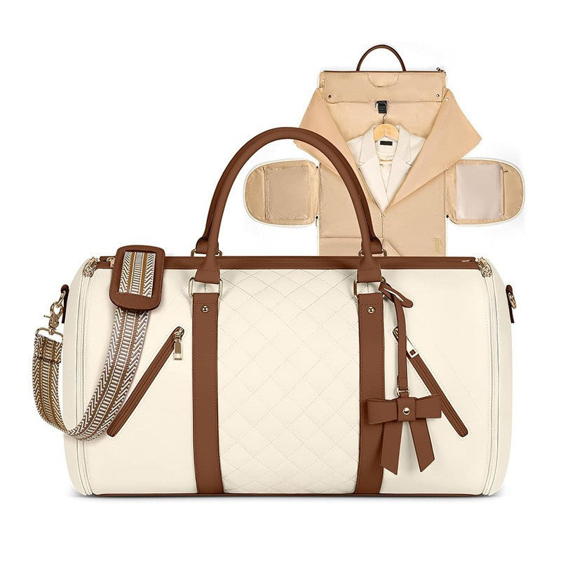 Elegant Quilted Business Travel Duffle Bag Acalora