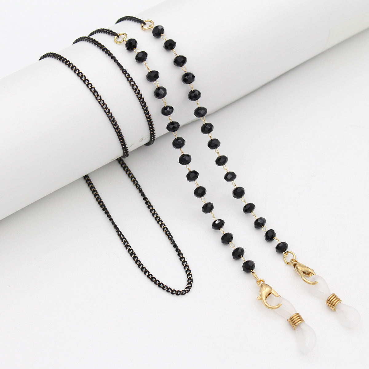 Elegant Pearl-Accented Eyewear Retainer Chain Acalora