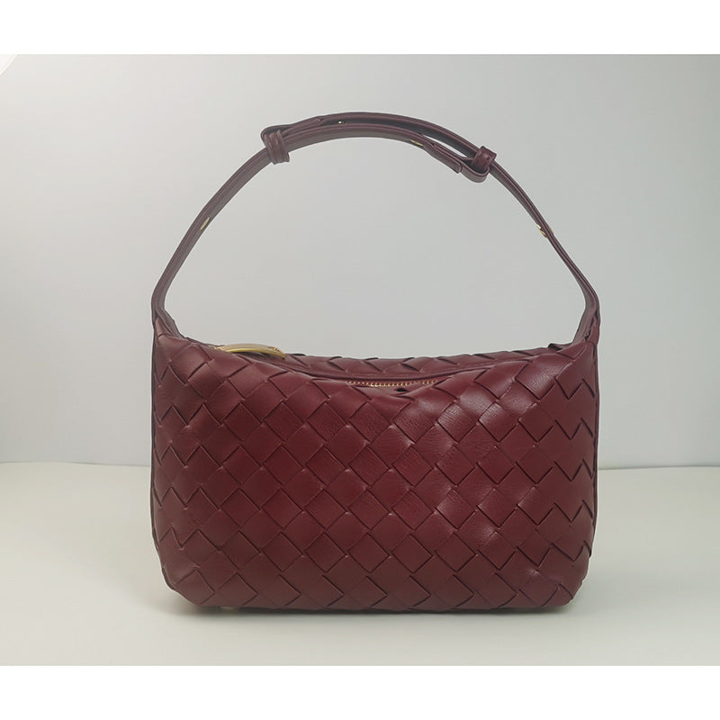 Woven Leather Satchel Bag Acalora