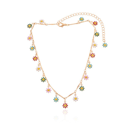 Floral Charm Necklace Acalora
