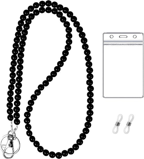 Beaded Lanyard with ID Holder Acalora
