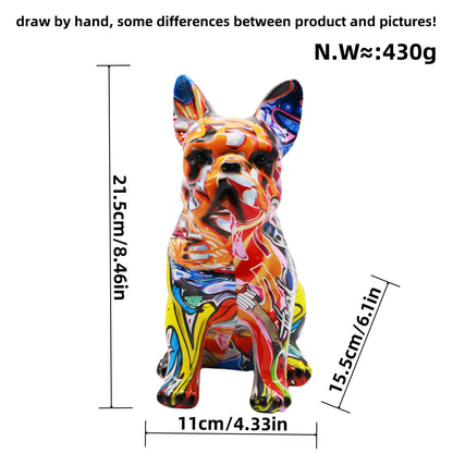 Artistically designed bulldog figure Acalora
