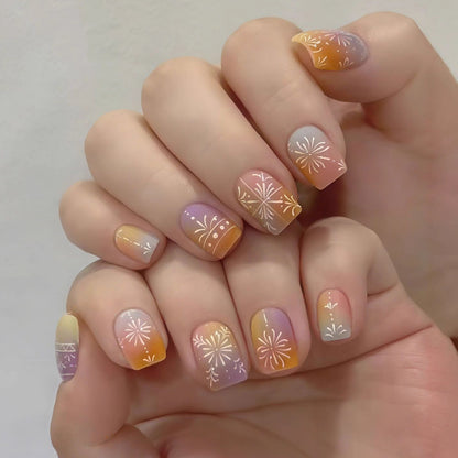 Nail art set in ombre style Acalora